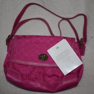 NEW pink Coach Signature Series bag!